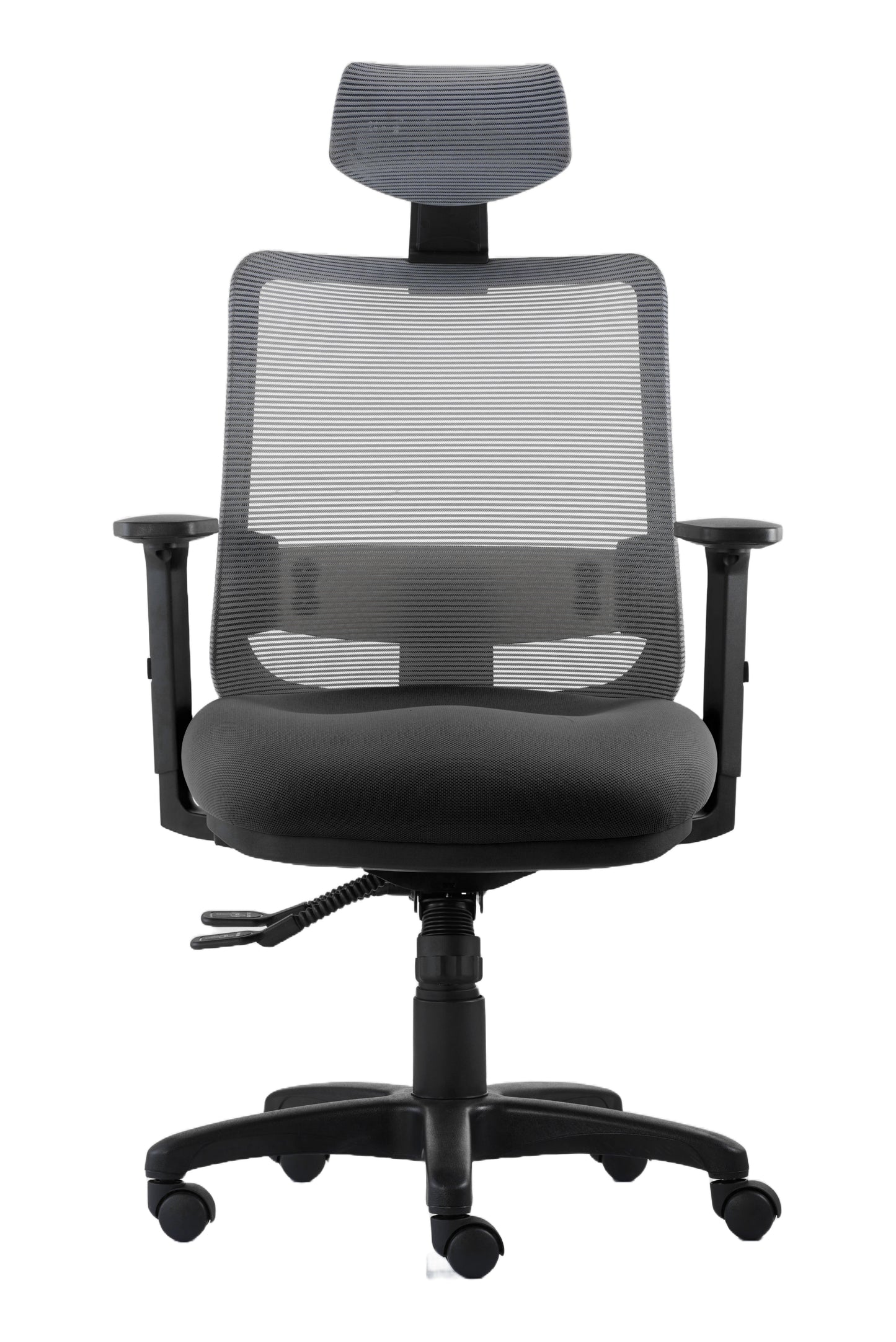 Office Chair Motto Ergo | size: Width: 65cm, Height: 135.5cm, Depth: 64cm | color: Gray | image: 4 | variant: 200004