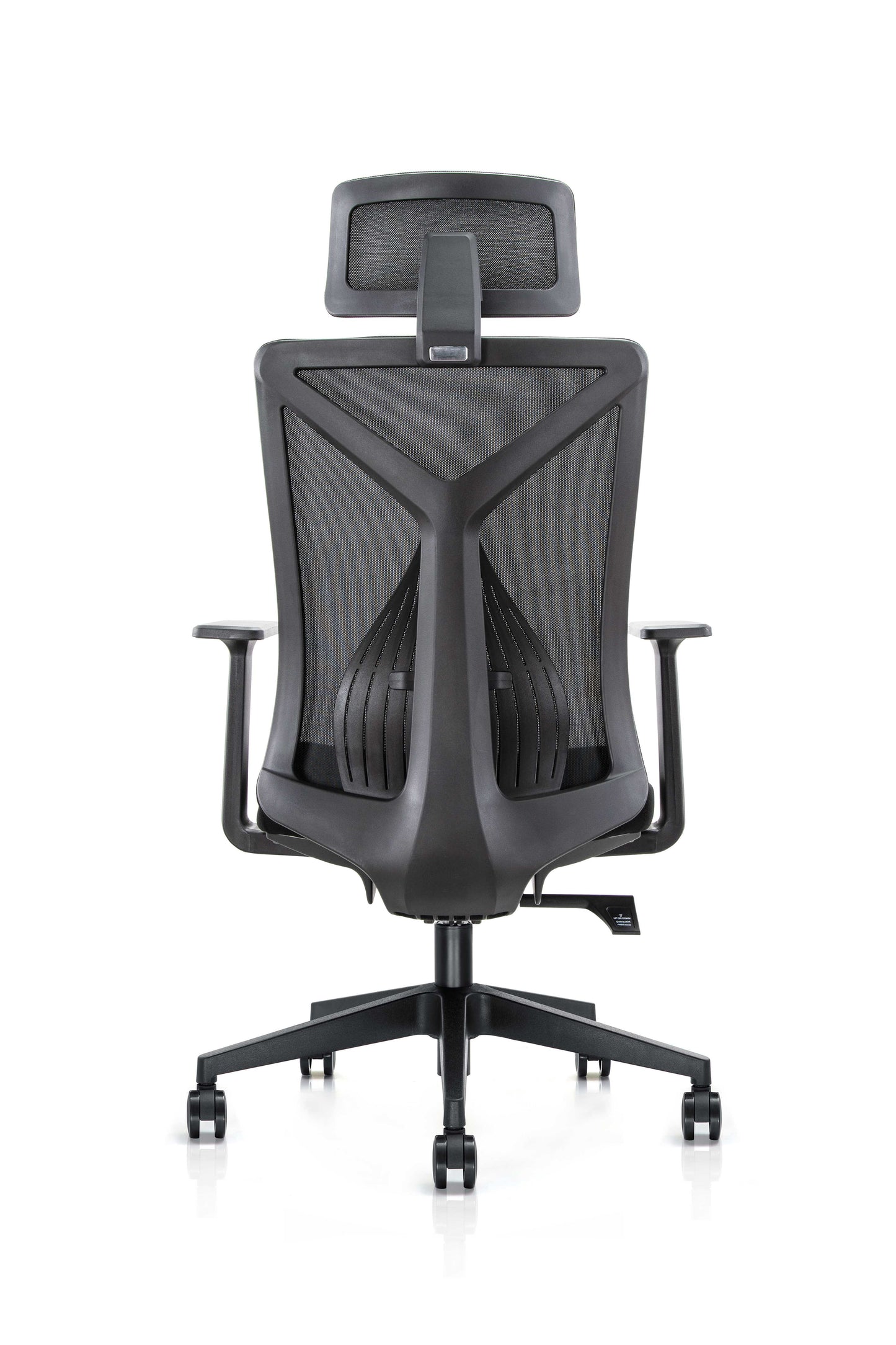 Office Chair Motto Ergo | size: Width: 69cm, Height: 129cm, Depth: 70cm | color: Black | image: 5 | variant: 2000005