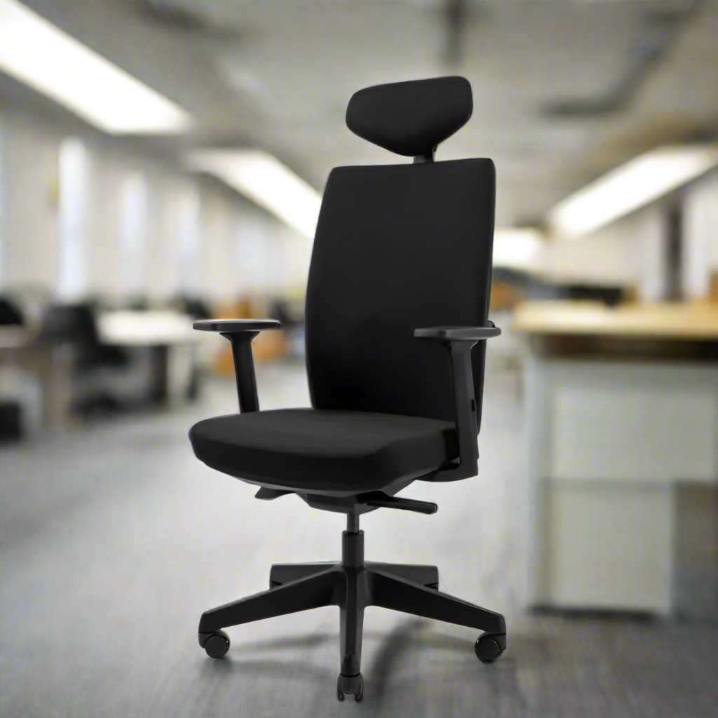 Office Chair Queen Ergo | size: Width: 70cm, Height: 127cm, Depth: 70cm | color: Black | image: 8 | variant: 2000003