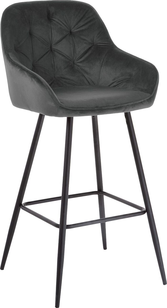 Bar Stool Burgess | size: Width: 53cm, Height: 109cm, Depth: 55cm | color: Gray | image: 1 | variant: 1001313