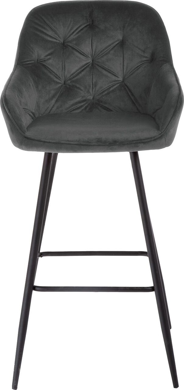 Bar Stool Burgess | size: Width: 53cm, Height: 109cm, Depth: 55cm | color: Gray | image: 2 | variant: 1001313