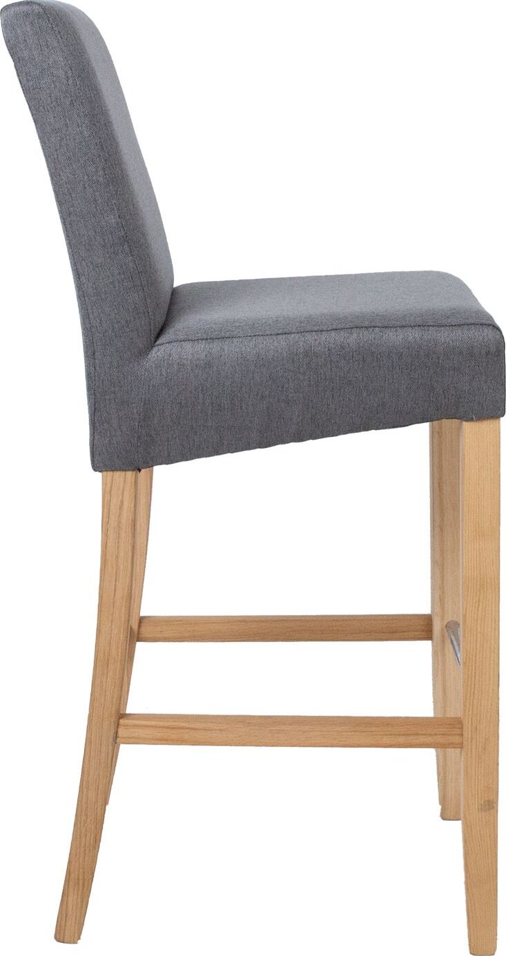 Bar Stool East Bridlington | size: Length: 53cm, Width: 53cm, Height: 108cm, Depth: 40cm | color: Gray | image: 2 | variant: 1005318