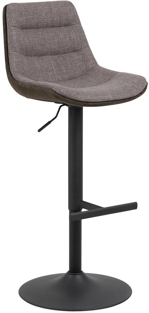 Bar Stool East Jurmala | size: Width: 47cm, Height: 95cm, Depth: 52.5cm | color: Brown/Black | image: 1 | variant: 1005967