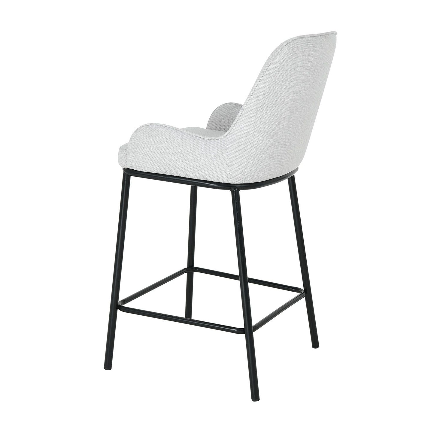 Bar Stool East Poitiers | size: Width: 56cm, Height: 98.5cm, Depth: 51cm | color: Gray | image: 3 | variant: 1006482