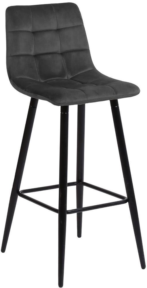 Bar Stool Epsom | size: Width: 43cm, Height: 104cm, Depth: 50.5cm | color: Gray | image: 1 | variant: 1001324