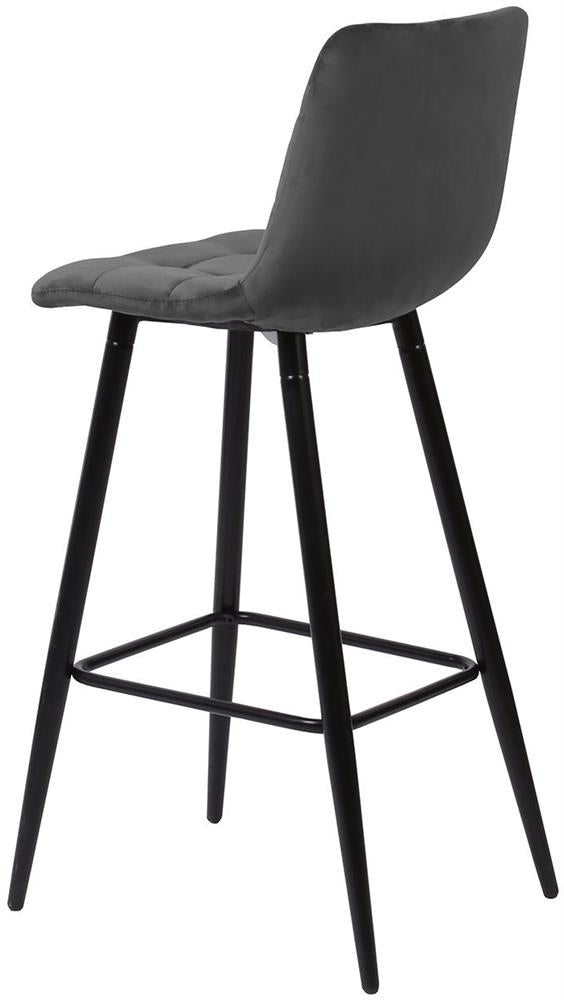 Bar Stool Epsom | size: Width: 43cm, Height: 104cm, Depth: 50.5cm | color: Gray | image: 3 | variant: 1001324