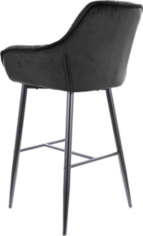 Bar Stool Farnborough | size: Length: 56cm, Width: 56cm, Height: 105cm, Depth: 40cm | color: Black | image: 3 | variant: 1004229