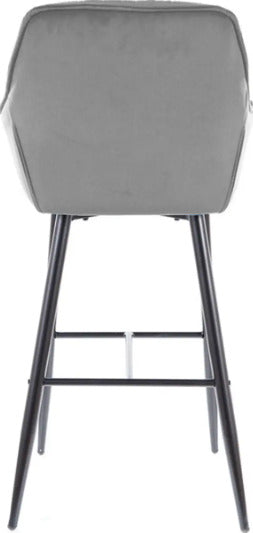 Bar Stool Farnborough | size: Length: 56cm, Width: 56cm, Height: 105cm, Depth: 40cm | color: Gray | image: 4 | variant: 1004230