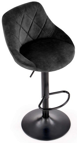 Bar Stool Ferrara | size: Width: 45cm, Height: 106cm, Depth: 47cm | color: Black | image: 6 | variant: 1007441