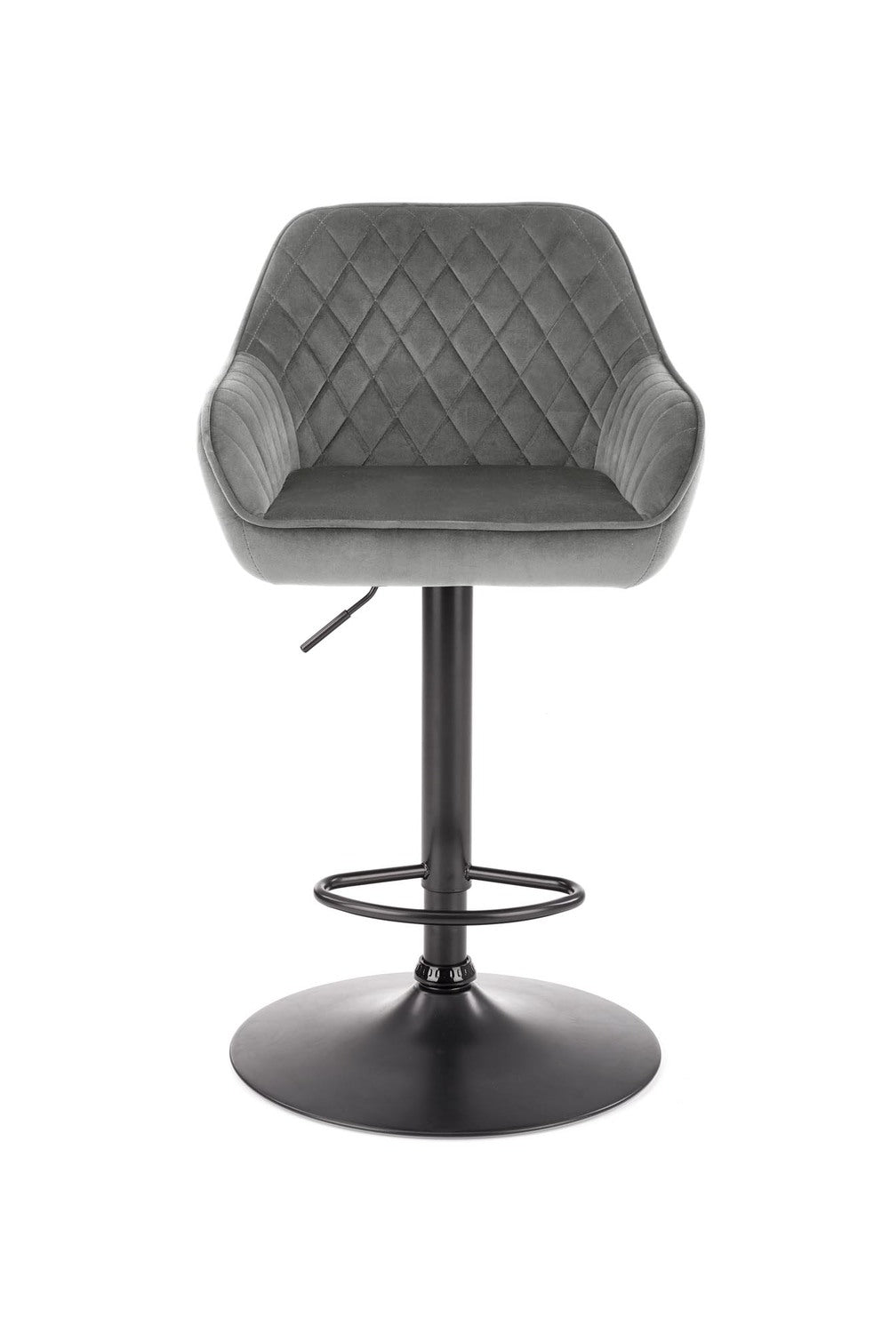Bar Stool Forli | size: Width: 55cm, Height: 114cm, Depth: 55cm | color: Gray | image: 4 | variant: 1002998