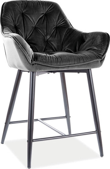Bar Stool Gateshead | size: Length: 56cm, Width: 56cm, Height: 86cm, Depth: 42cm | color: Gray | image: 1 | variant: 1004234