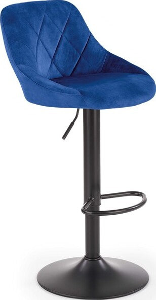 Bar Stool H101 | size: Width: 47cm, Height: 106cm, Depth: 45cm | color: Blue | image: 1 | variant: 1005484