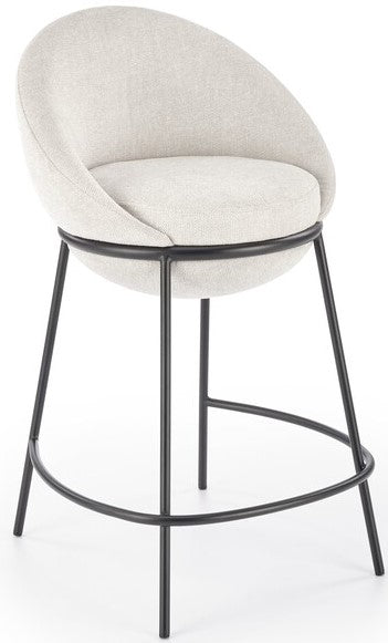 Bar Stool H118 | size: Width: 53cm, Height: 90cm, Depth: 57cm | color: White | image: 0 | variant: 1005520