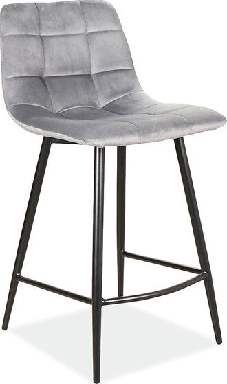 Bar Stool Huddersfield | size: Length: 43cm, Width: 43cm, Height: 87cm, Depth: 40cm | color: Gray | image: 1 | variant: 1004248