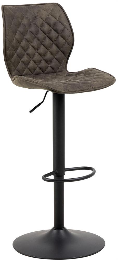 Bar Stool Naomi 2 | size: Width: 45.5cm, Height: 116cm, Depth: 50.5cm | color: Brown/Black | image: 1 | variant: 1016734