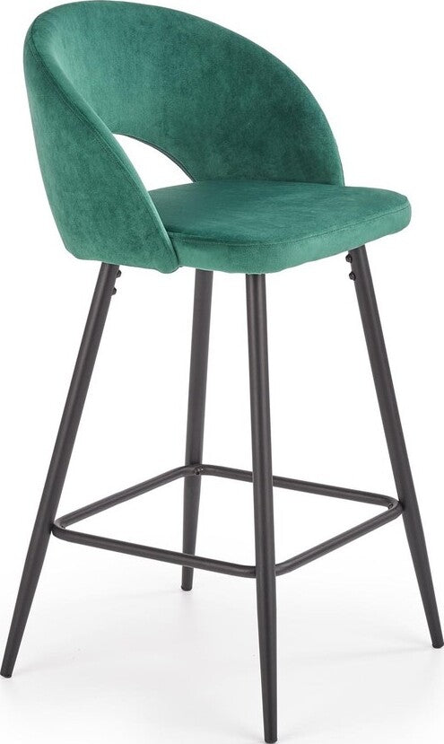 Bar Stool Reggio Calabria | size: Length: 48cm, Width: 48cm, Height: 98cm, Depth: 49cm | color: Green | image: 1 | variant: 1003062