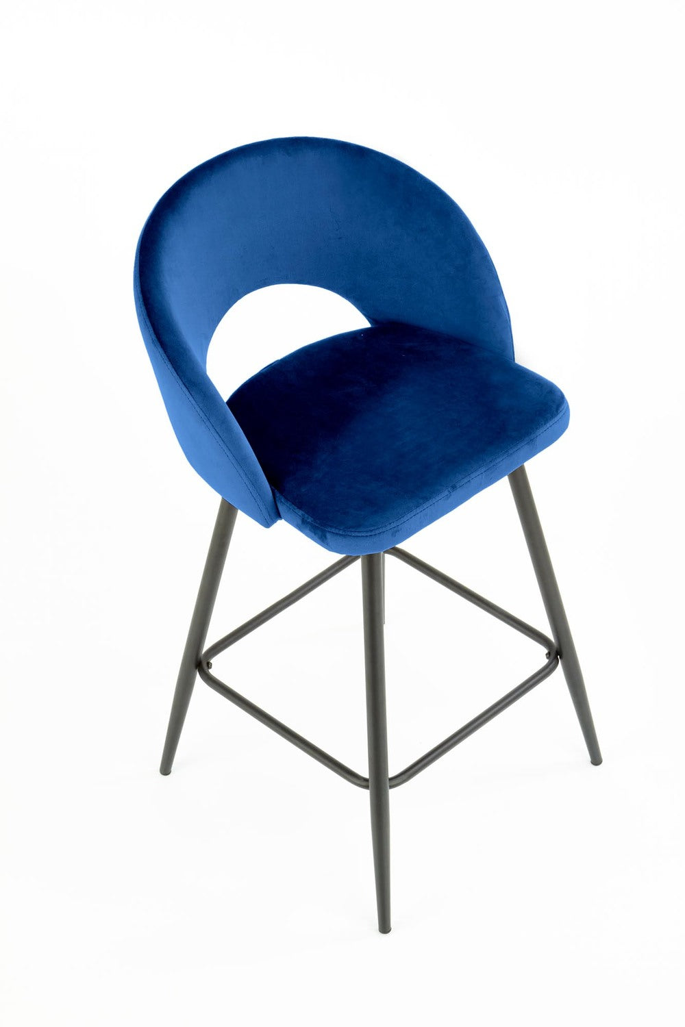 Bar Stool Reggio Calabria | size: Width: 48cm, Height: 89cm, Depth: 49cm | color: Blue | image: 5 | variant: 1003059