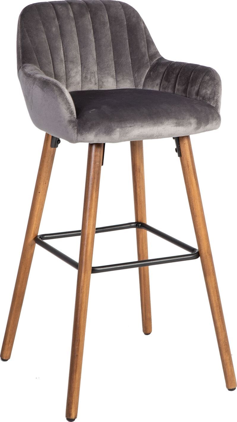 Bar Stool Sevenoaks | size: Length: 48cm, Width: 48cm, Height: 97cm, Depth: 52cm | color: Gray | image: 1 | variant: 1001307
