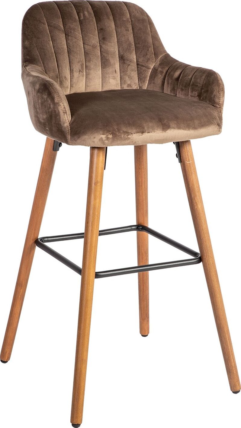 Bar Stool Sevenoaks | size: Length: 52cm, Width: 48cm, Height: 97cm, Depth: 52cm | color: Brown | image: 1 | variant: 1001306