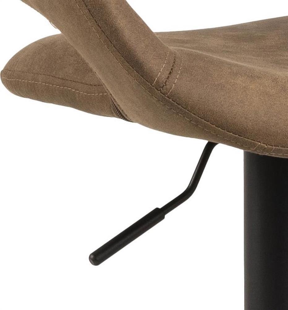 Bar Stool Tenby | size: Width: 54.5cm, Height: 104cm, Depth: 48.5cm | color: Brown | image: 6 | variant: 1001333