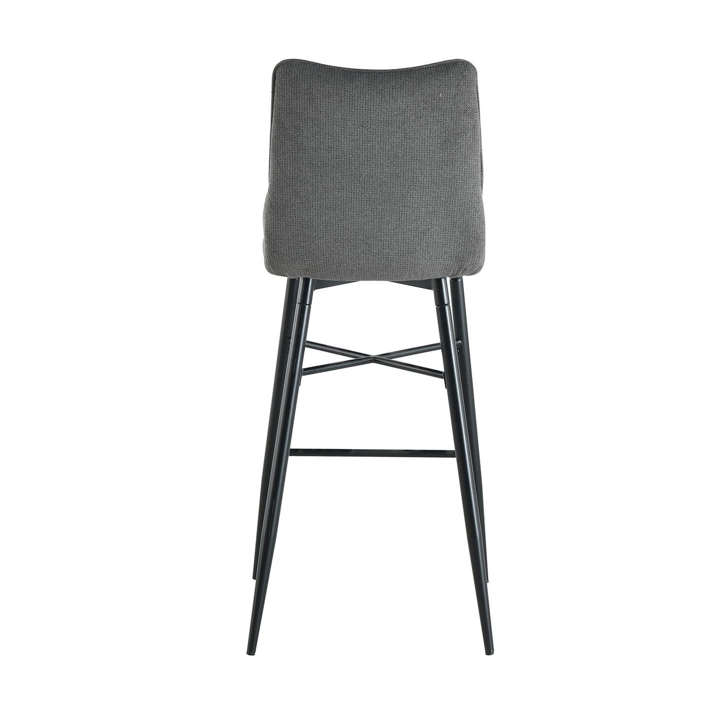 Bar Stool Usk | size: Width: 51cm, Height: 97cm, Depth: 42cm | color: Gray | image: 3 | variant: 1001340