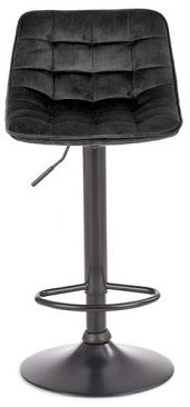 Bar Stool Vibo Valentia | size: Width: 43cm, Height: 84cm, Depth: 44cm | color: Black | image: 2 | variant: 1007442