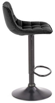 Bar Stool Vibo Valentia | size: Width: 43cm, Height: 84cm, Depth: 44cm | color: Black | image: 5 | variant: 1007442