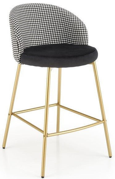 Bar Stool West Arundel | size: Width: 47cm, Height: 85cm, Depth: 55cm | color: Black | image: 0 | variant: 1007316