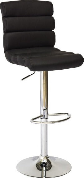 Bar Stool West Metz | size: Length: 40cm, Width: 42cm, Height: 95-116cm, Depth: 40cm | color: Black | image: 1 | variant: 1007741