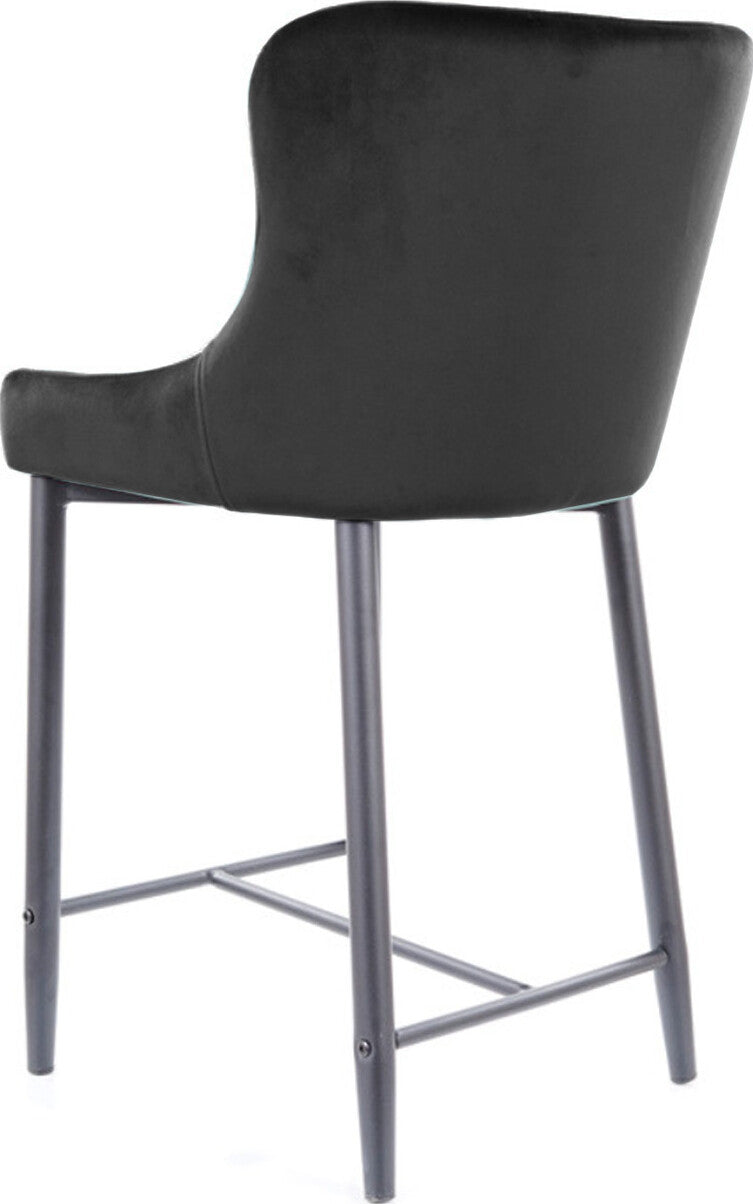 Bar Stool West Olbia | size: Length: 46cm, Width: 45cm, Height: 88cm, Depth: 41cm | color: Black | image: 2 | variant: 1007824