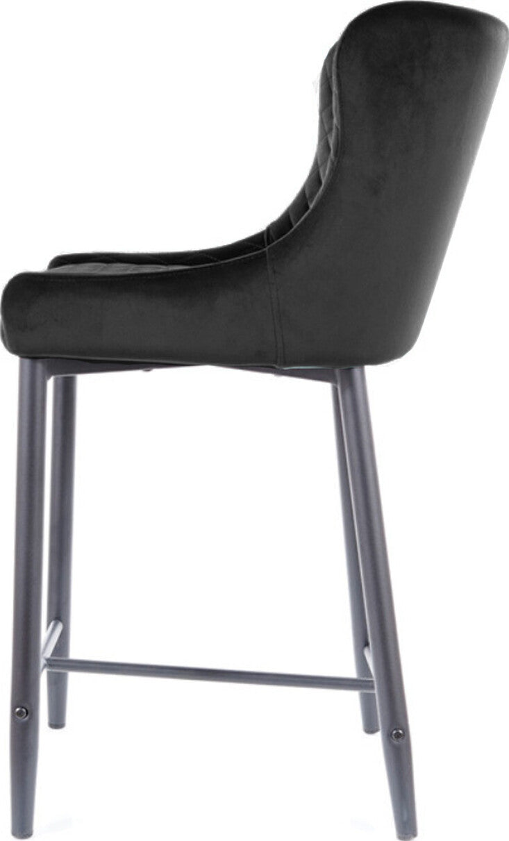 Bar Stool West Olbia | size: Length: 46cm, Width: 45cm, Height: 88cm, Depth: 41cm | color: Black | image: 3 | variant: 1007824