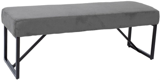 Bedroom Bench Abingdon | size: Length: 110cm, Width: 36cm, Height: 42cm | color: Gray | image: 1 | variant: 1000363