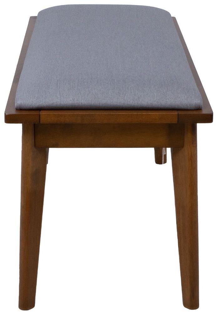 Bedroom Bench East Marrakesh | size: Length: 92cm, Width: 40cm, Height: 45cm | color: Brown/Grey | image: 3 | variant: 1006204