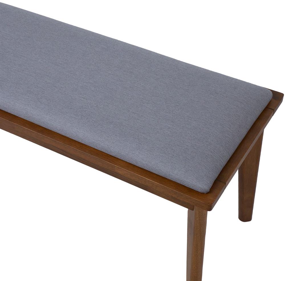 Bedroom Bench East Marrakesh | size: Length: 92cm, Width: 40cm, Height: 45cm | color: Brown/Grey | image: 4 | variant: 1006204