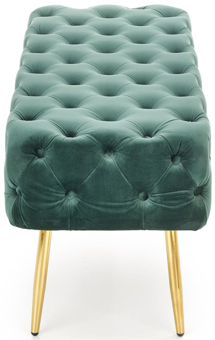 Bedroom Bench Jyvaskyla | size: Length: 45cm, Width: 100cm, Height: 40cm | color: Green | image: 3 | variant: 1002061