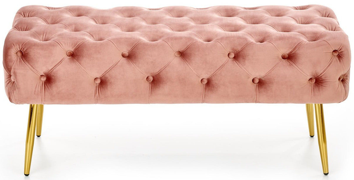 Bedroom Bench Jyvaskyla | size: Length: 45cm, Width: 100cm, Height: 40cm | color: Pink | image: 3 | variant: 1002063