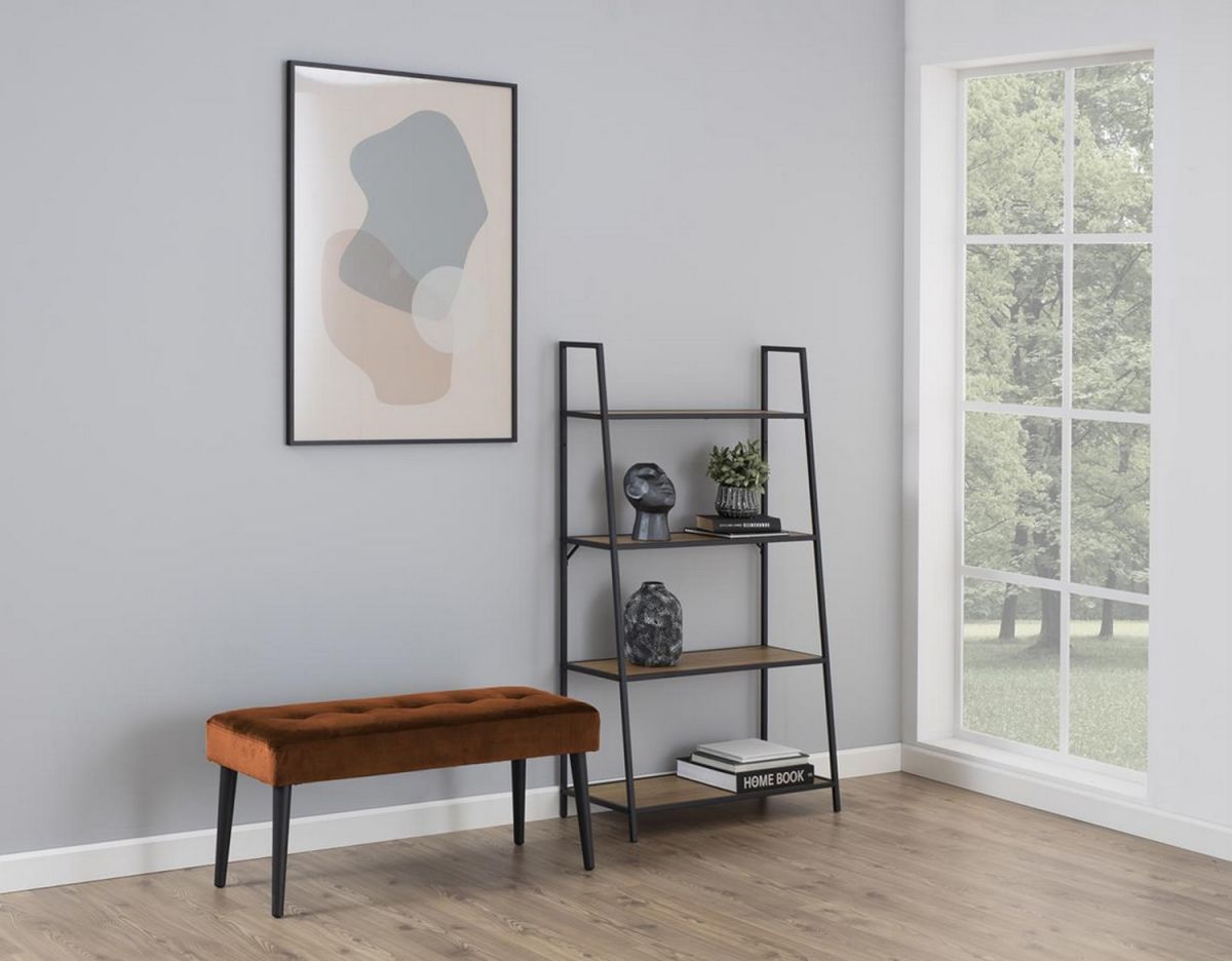 Bedroom Bench Stirling | size: Width: 95cm, Height: 45cm, Depth: 38cm | color: Brown | image: 4 | variant: 1000184