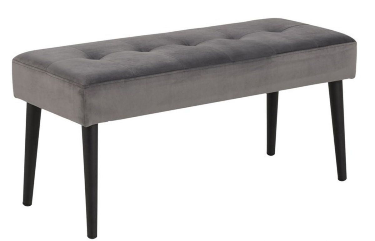 Bedroom Bench Stirling | size: Width: 95cm, Height: 45cm, Depth: 38cm | color: Gray | image: 0 | variant: 1000182