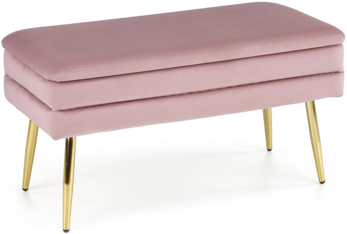 Bedroom Bench Turku | size: Length: 42cm, Width: 78cm, Height: 37cm | color: Pink | image: 0 | variant: 1002058