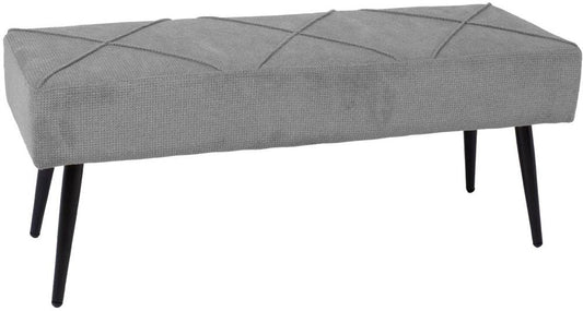 Bedroom Bench Wallingford | size: Length: 100cm, Width: 36cm, Height: 43cm | color: Gray | image: 1 | variant: 1000368