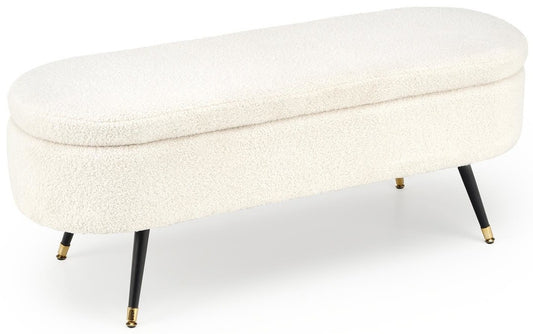 Bedroom Bench West Orebro | size: Length: 40cm, Width: 120cm, Height: 46cm | color: Beige | image: 0 | variant: 1007484