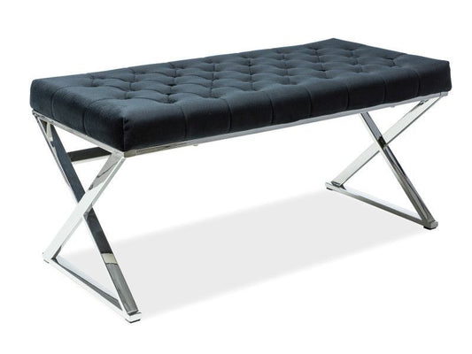 Bedroom Bench West Skopje | size: Width: 100cm, Height: 48cm, Depth: 46cm | color: Black | image: 1 | variant: 1007594
