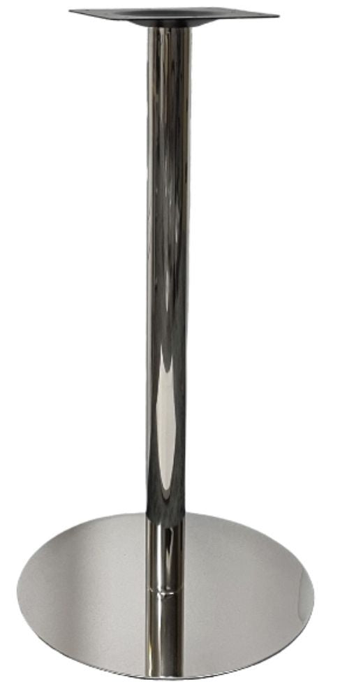Central Table Leg East Bath | size: Height: 110cm, Diameter: 58cm | color: Chrome | image: 0 | variant: 1004633