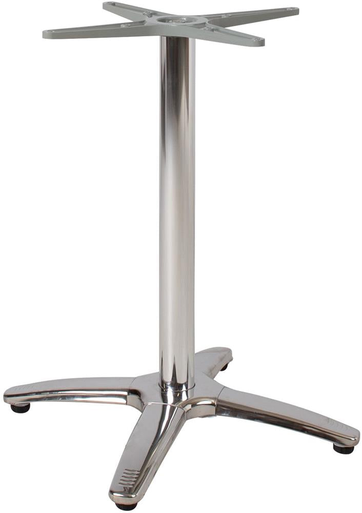 Central Table Leg East Ramsgate | size: Height: 70cm, Diameter: 2cm | color: Chrome | image: 1 | variant: 1006029