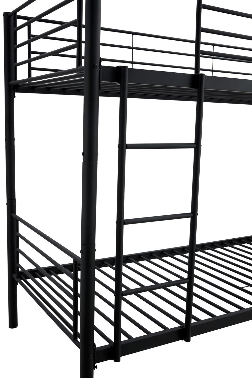 Children's Bunk Bed Nashville | size: Length: 215cm, Width: 99cm, Height: 165cm | color: Black | image: 3 | variant: 1003437
