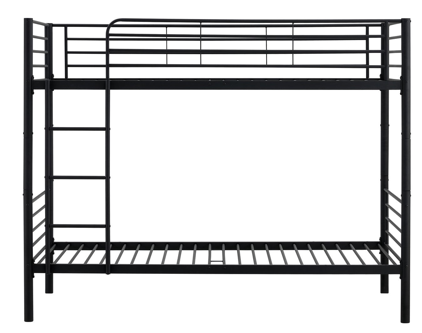Children's Bunk Bed Nashville | size: Length: 215cm, Width: 99cm, Height: 165cm | color: Black | image: 4 | variant: 1003437