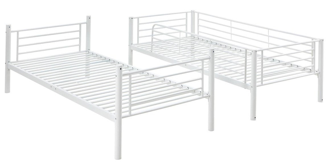 Children's Bunk Bed Nashville | size: Length: 215cm, Width: 99cm, Height: 165cm | color: White | image: 2 | variant: 1003436