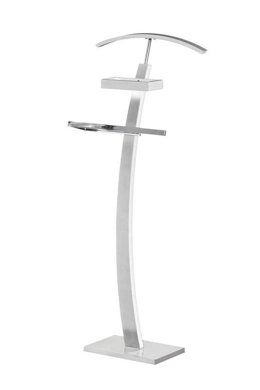 Clothes Hanger Kolding | size: Length: 32cm, Height: 117cm, Depth: 20cm | color: Silver | image: 1 | variant: 1002006