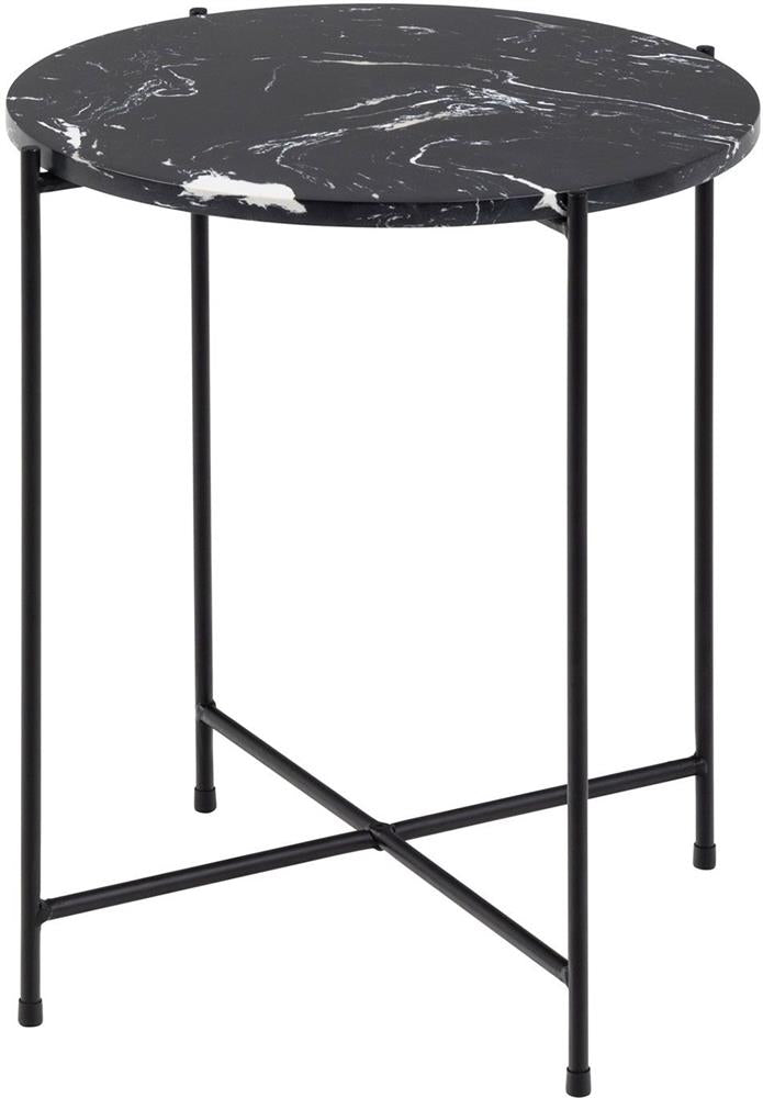Coffee Table Avila | size: Length: 42cm, Width: 42cm, Height: 45cm, Diameter: 42cm | color: Black | image: 1 | variant: 1016737