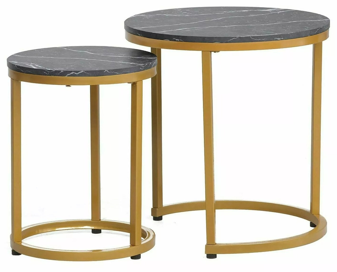 Coffee Table Clacton | size: Length: 45cm, Width: 45cm, Height: 48cm, Diameter: 45cm | color: Black | image: 0 | variant: 1004447